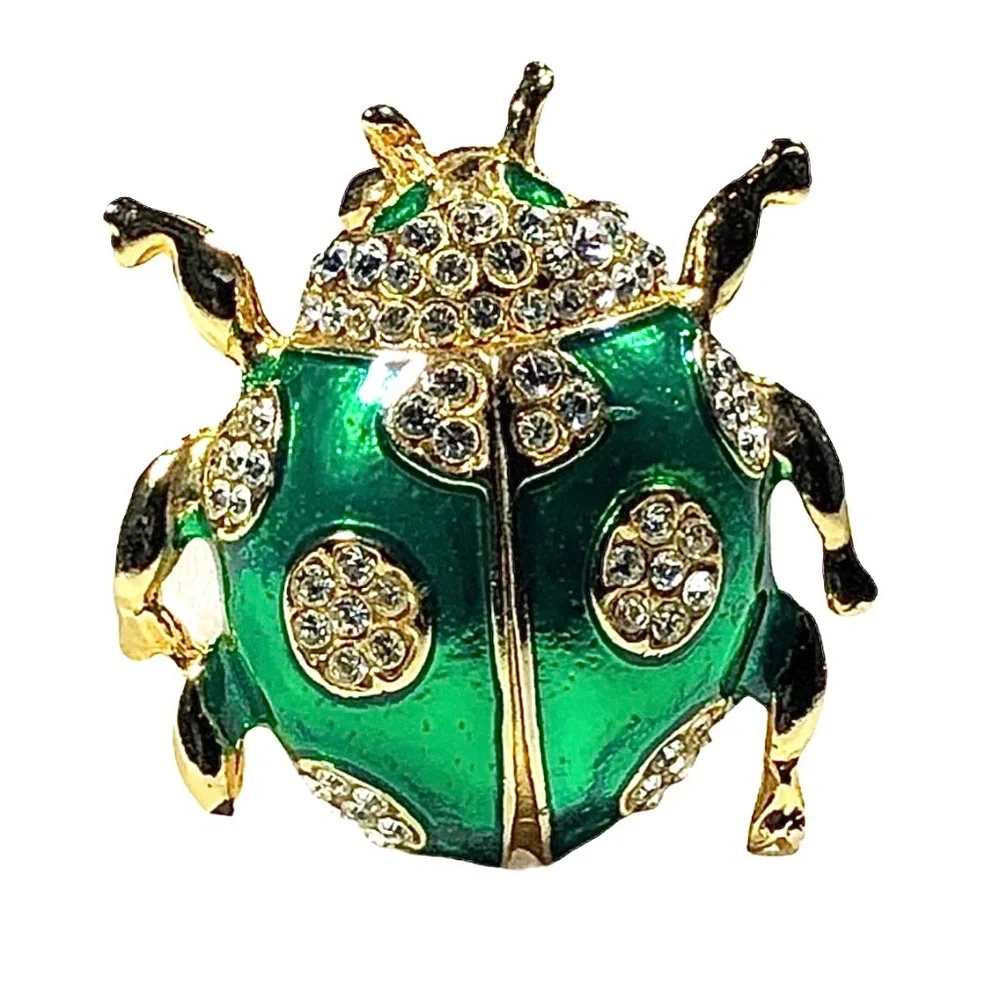 Vintage green enamel